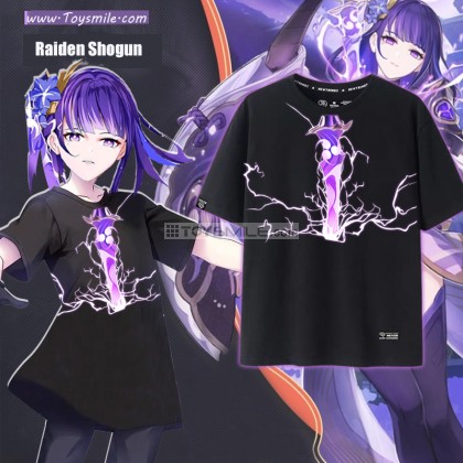 เสื้อยืด Raiden Shogun (มี3แบบ/6สี) 