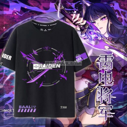 เสื้อยืด Raiden Shogun (มี10แบบ/2สี)