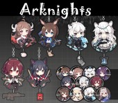 พวงกุญแจอะคริลิค Arknights + เข็มกลัด (มี14แบบ)