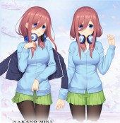 ปลอกหมอนข้าง Miku Nakano (แบบที่3)