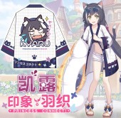 เสื้อฮัปปิ Kyaru (เสื้อคลุมยูคาตะลายอนิเมะ) - Princess Connect! Re:Dive