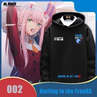 Darling in the FranXX Hoodie สีดำ (มี8แบบ)