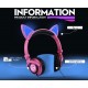 Overwatch cat ear headphone